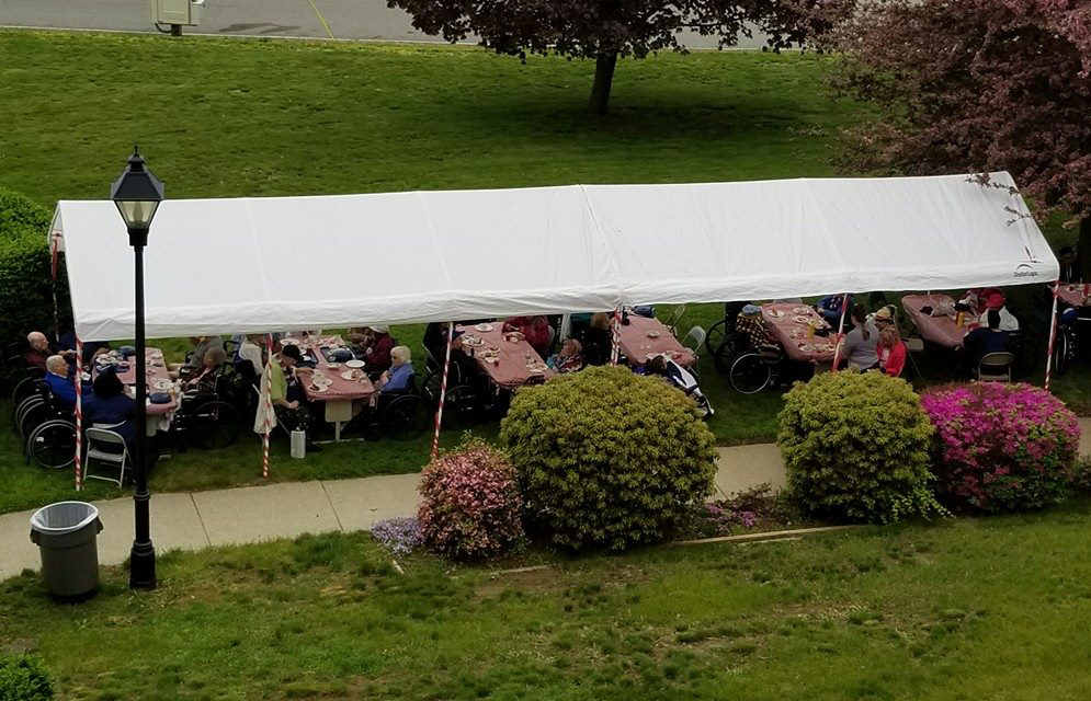 A Summer Cook-Out on our front lawn